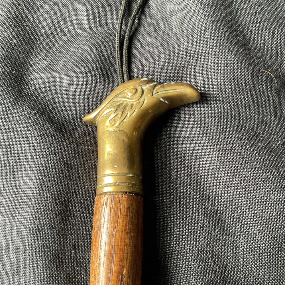Vintage Brass Eagle Head shoe brush 14”